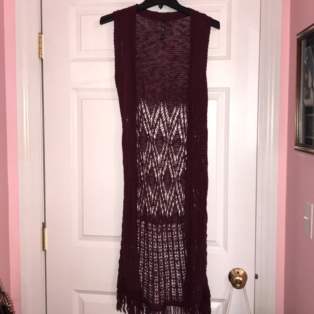 ABS LUTLEY long sleeveless cardigan
